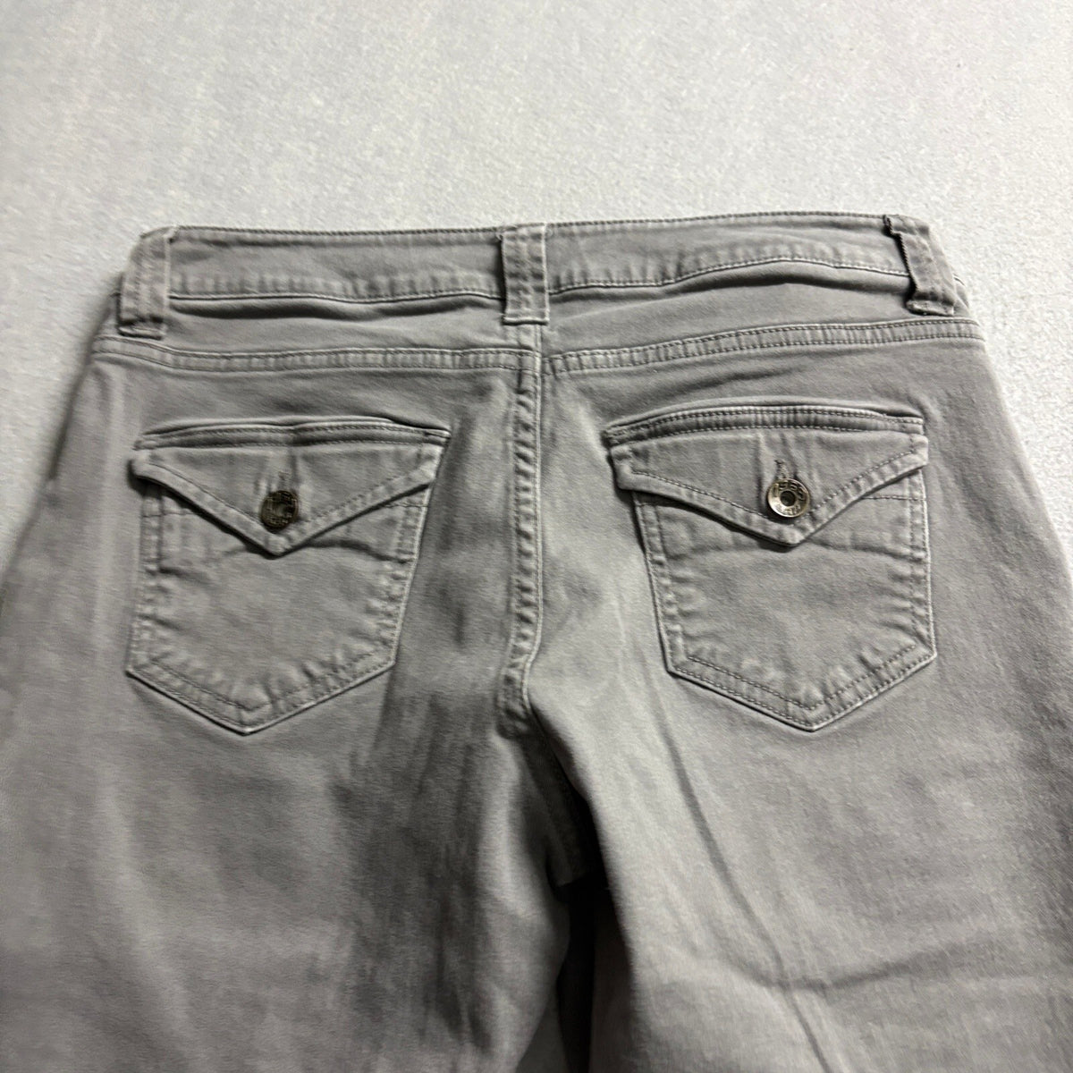 Gap Khakis Womens Cargo Pants Size 4 Regular Gray Skinny Stretch 1969 Utility