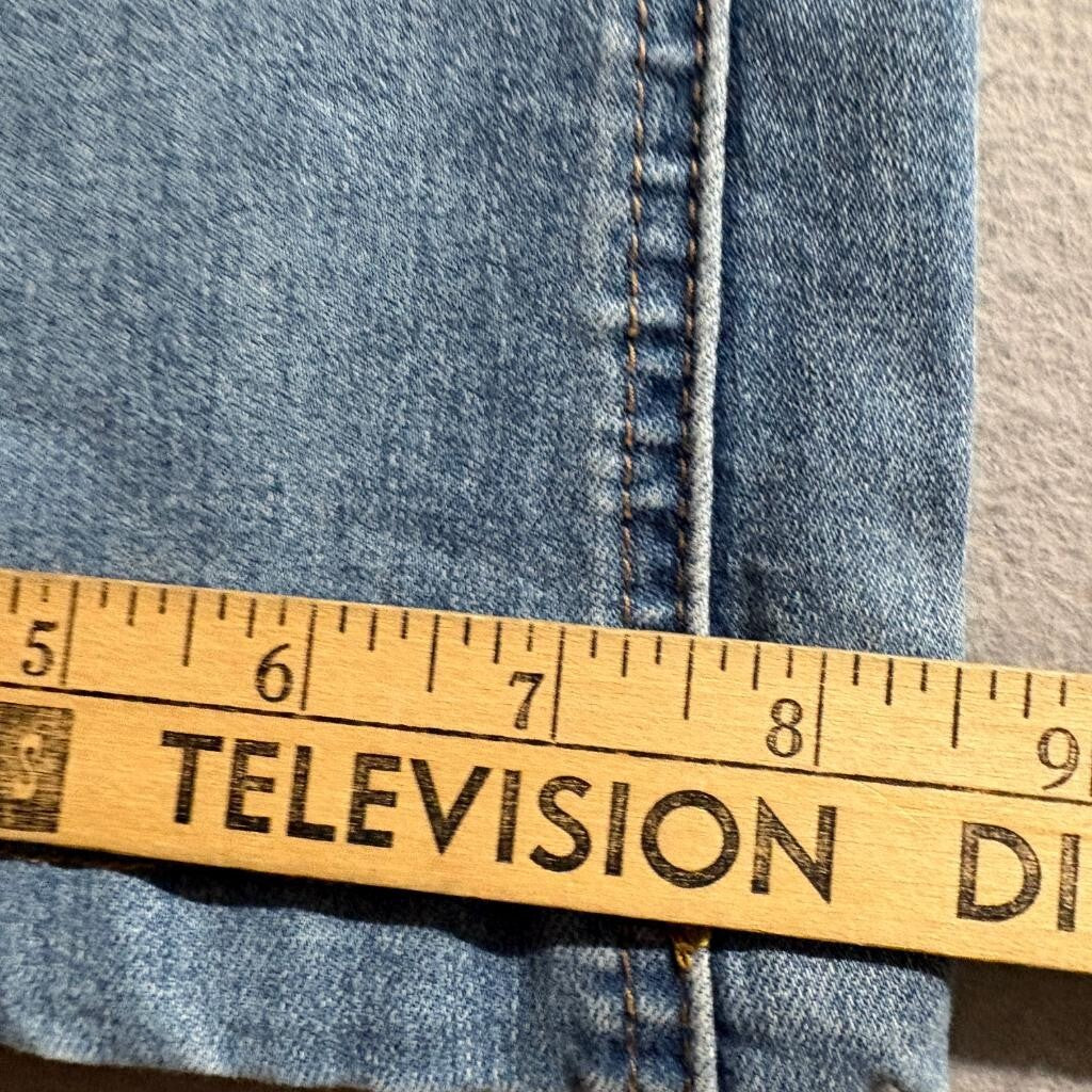 Vanilla Star Flare Jeans Womens Size 3 Blue Denim High Rise Front Seam Stretch