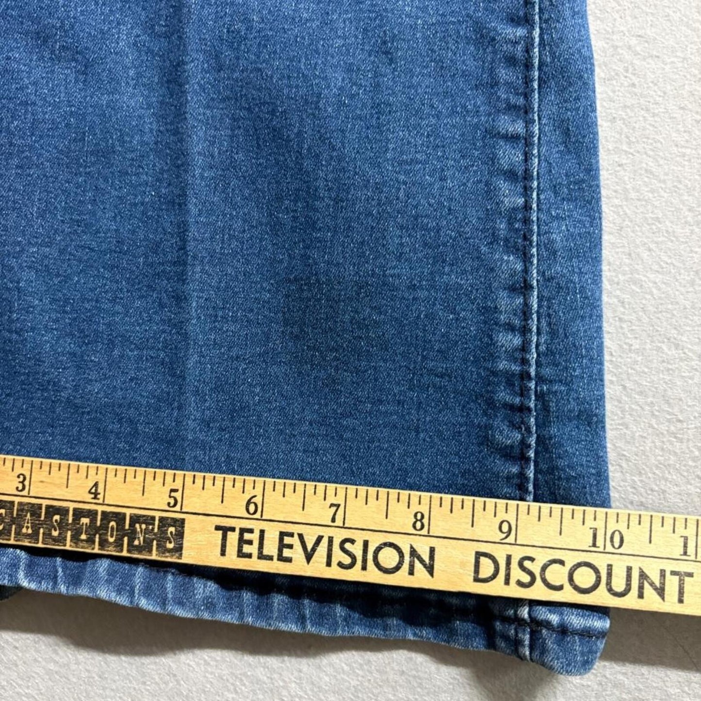 SHEIN High Waisted Flare Jeans Womens Size 4 Blue Denim Bell Bottom Stretch