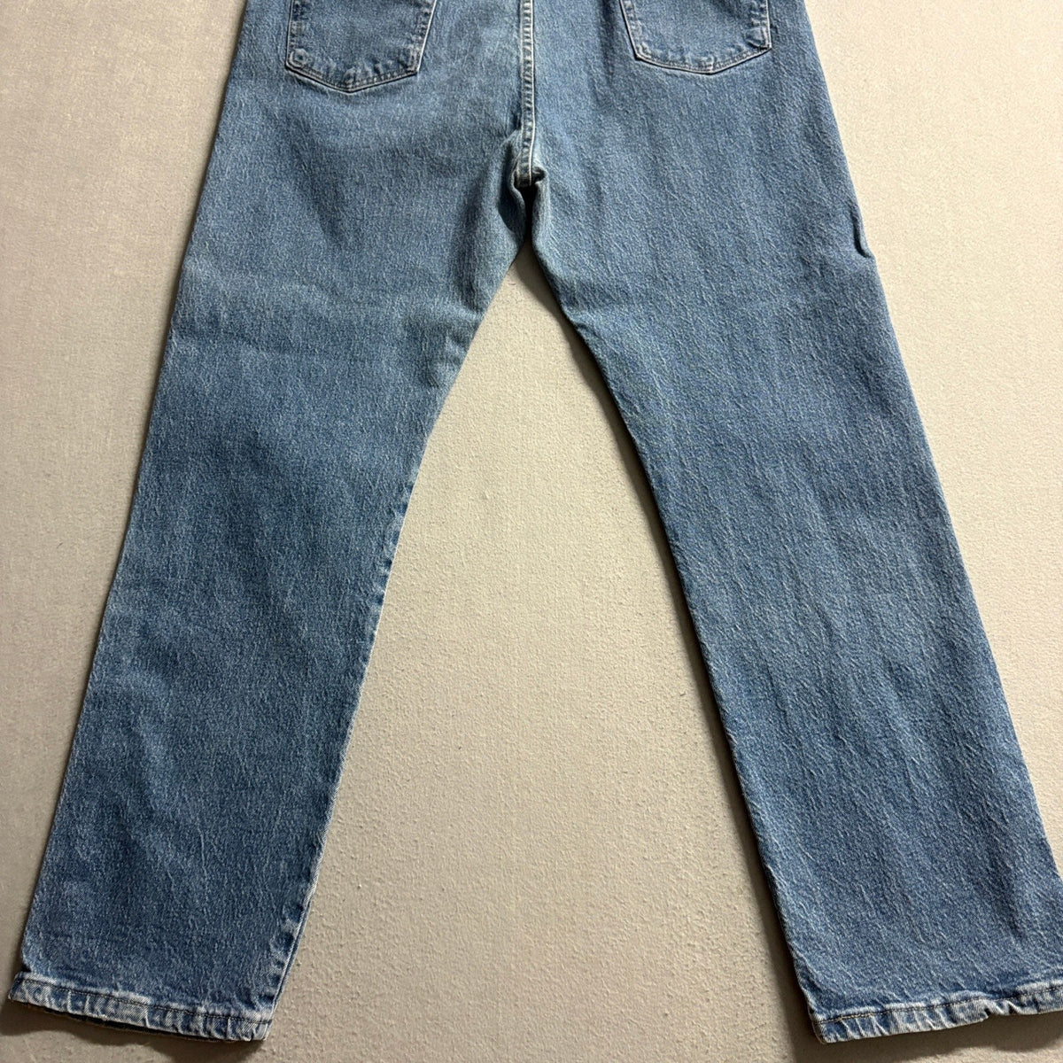 Wrangler Authentic Mens Jeans 40x32 Regular Fit Medium Wash Denim Stretch
