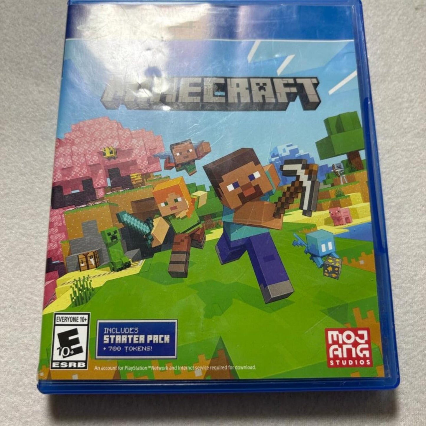 Minecraft PlayStation 4 PS4 Game Disc with Case and Starter Pack Insert