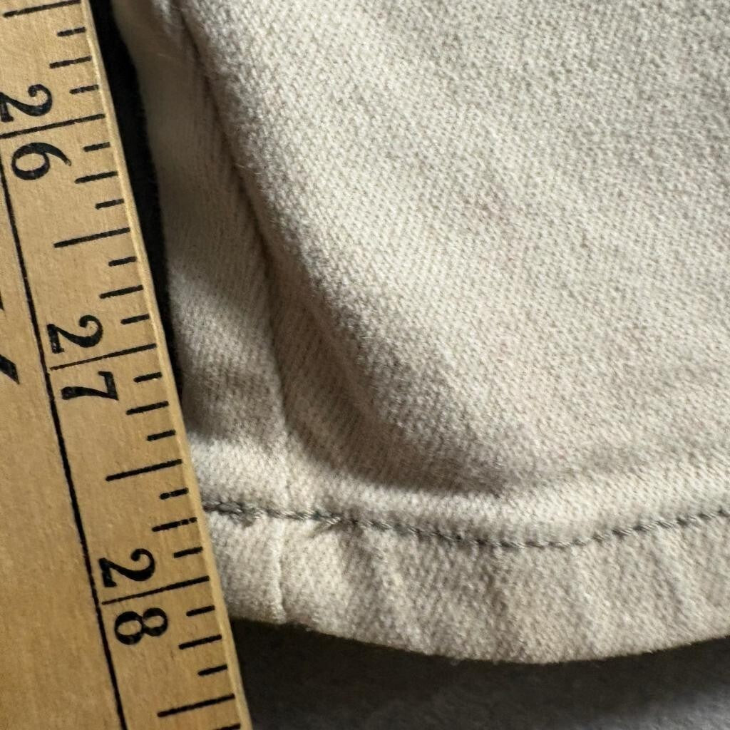 Gloria Vanderbilt Stretch Jeans Womens 10 Petite Beige Denim High Rise Straight