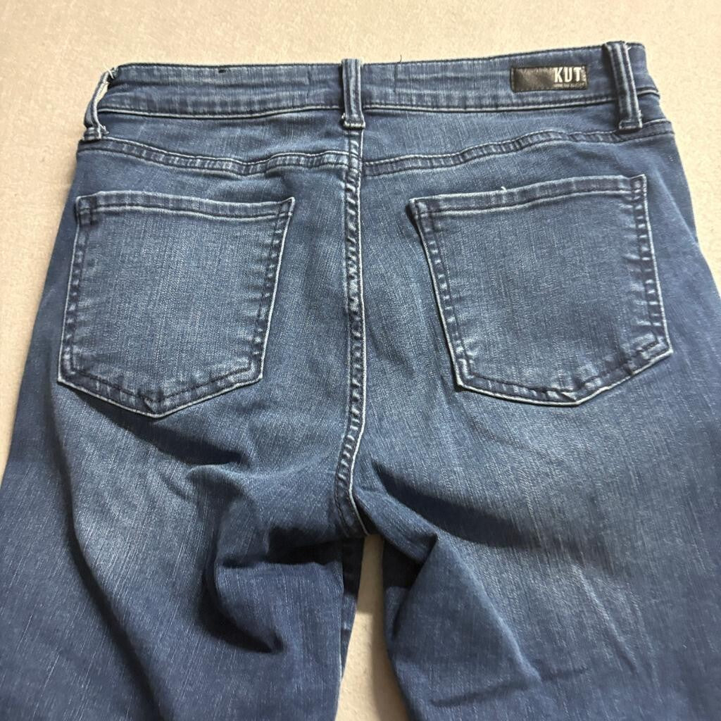 Kut from the Kloth Connie High Rise Fab Ab Ankle Skinny Jeans Womens Size 6 Blue