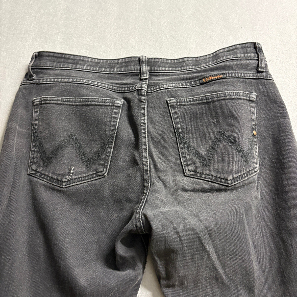 Wrangler Q-Baby Ultimate Riding Jeans Womens 15/16 x 34 Black Bootcut Stretch