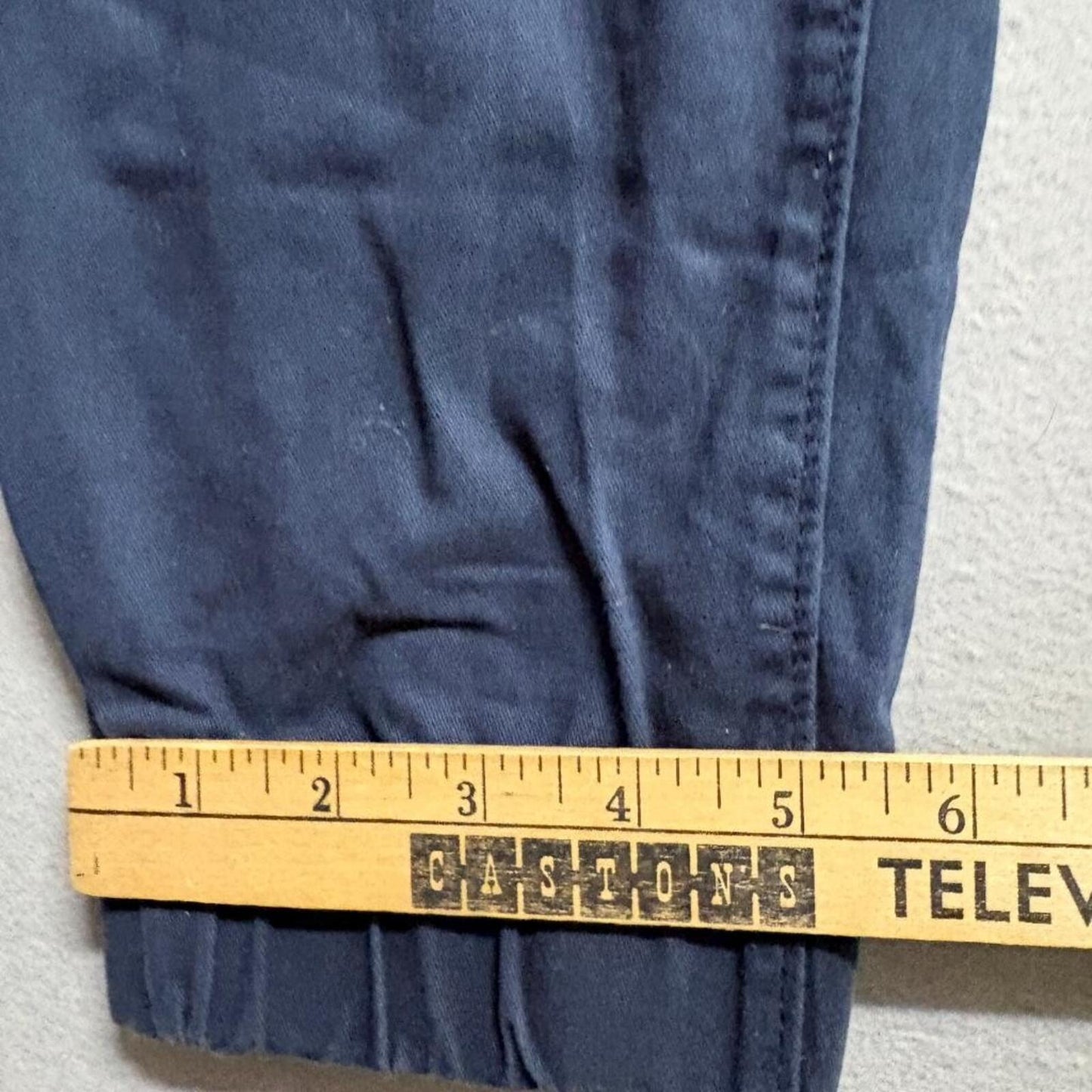 Aeropostale Jogger Pants Mens Small Navy Blue Cotton Elastic Waist Drawstring