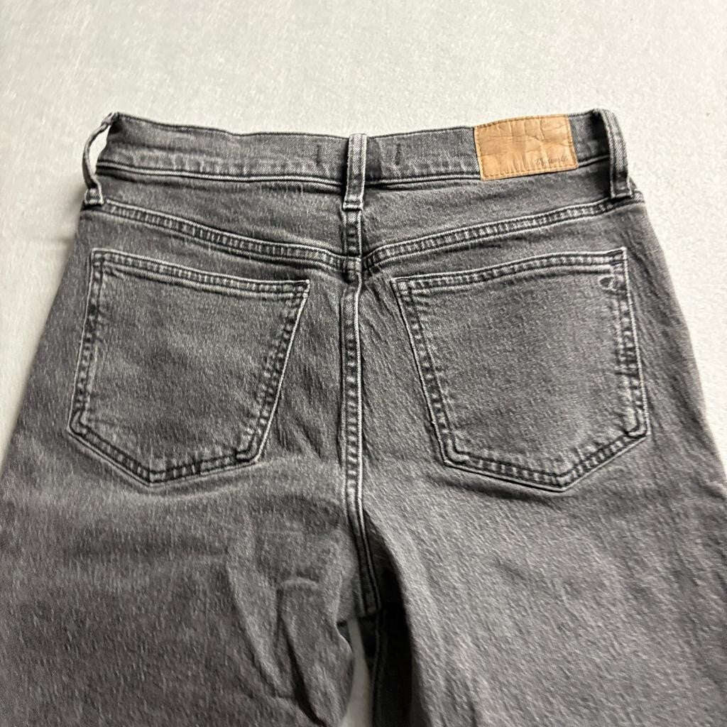 Madewell The Perfect Vintage Jean Womens 28 Gray Charcoal Denim High Rise Slim