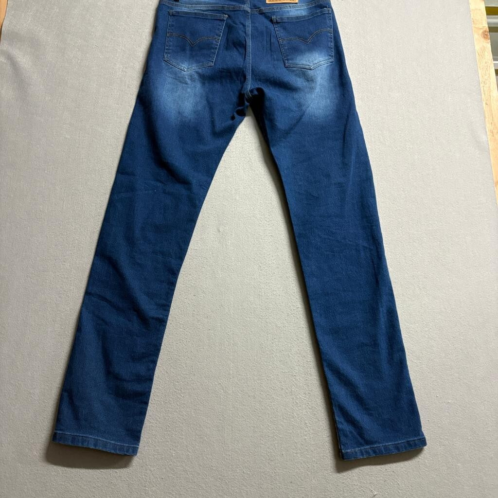 Fredis Geross Co Mens Jeans Size 34x32 Blue Denim Straight Leg Hecho En Mexico