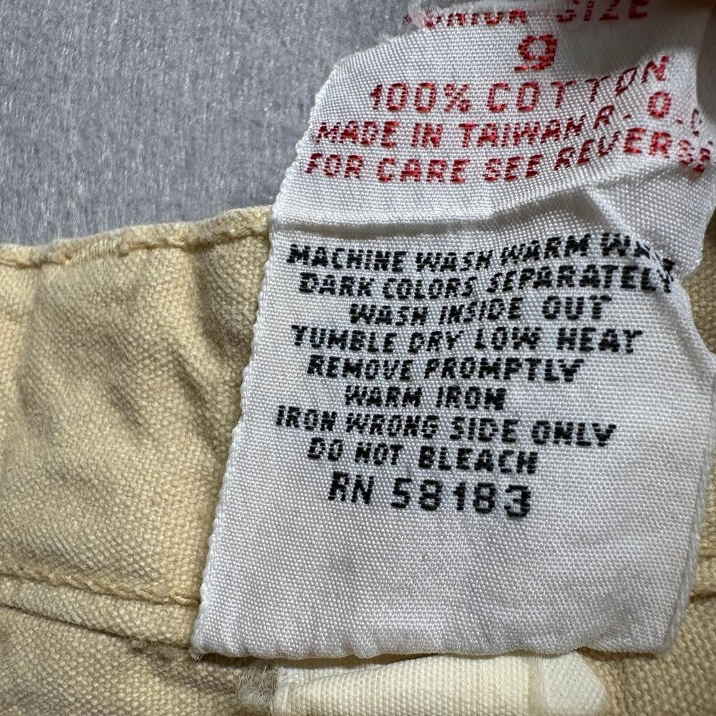 Vintage Takabo Jeans Womens 9 Beige Cotton High Rise Pleated Mom Tapered Leg