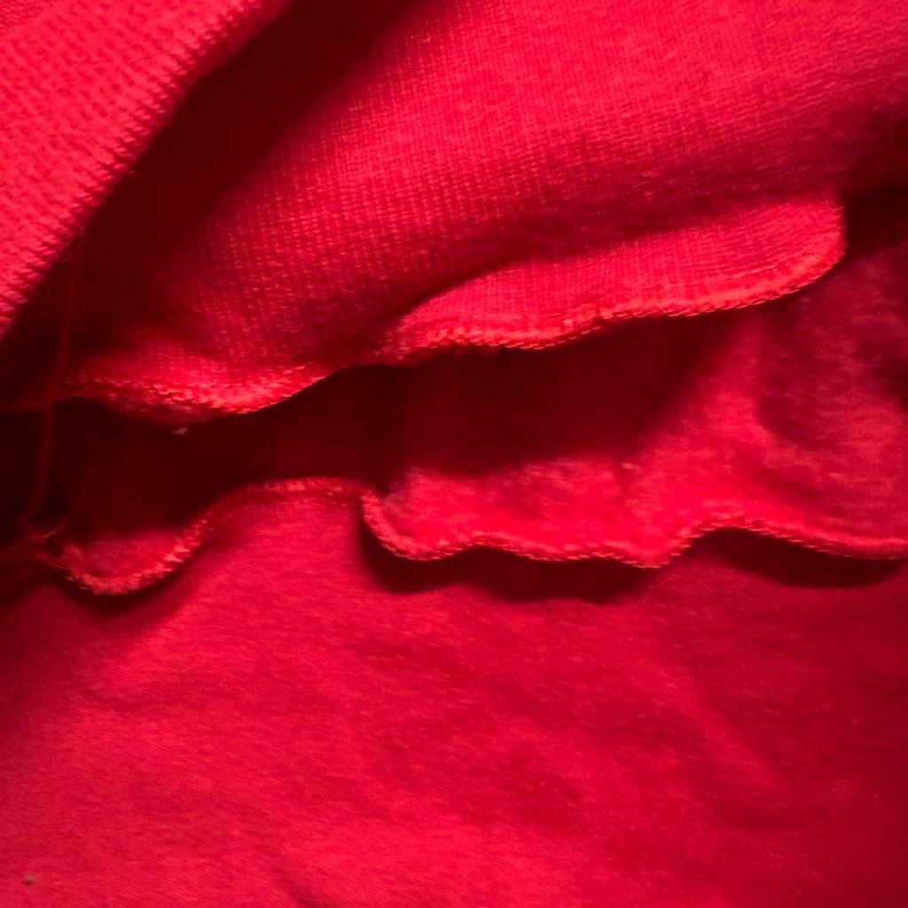 Vintage Fruit of the Loom Sweatshirt Mens XL Red Short Sleeve Blank USA Made