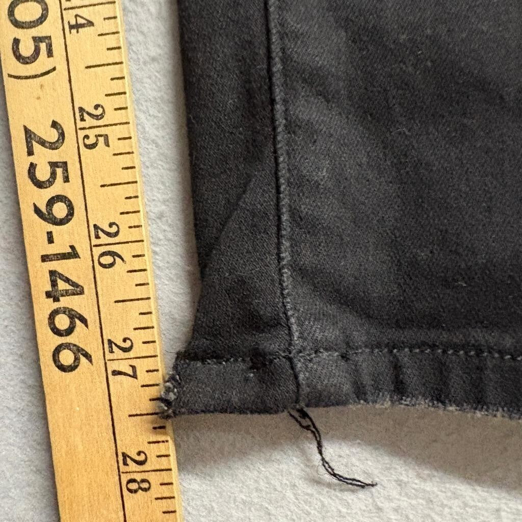 American Eagle Next Level Stretch Jeans Womens 16 Regular Black Distressed