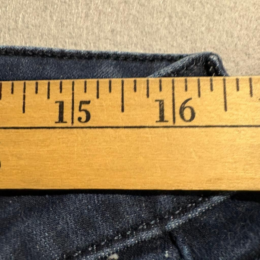 NYDJ Sheri Slim Jeans Womens 14 Dark Wash Blue Denim Lift Tuck Stretch