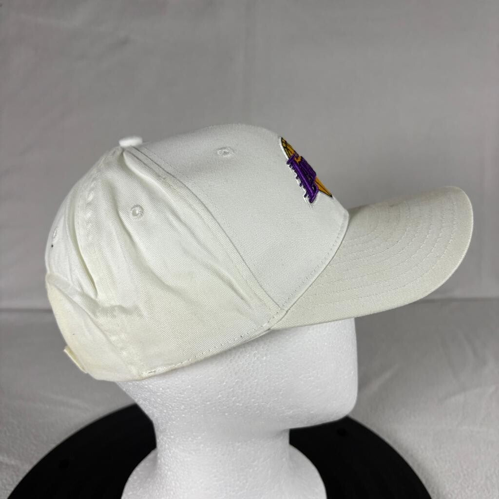 Los Angeles Lakers New Era Hat Cap White Adjustable Strapback Adult NBA