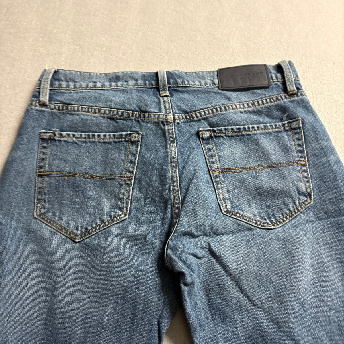 Lucky Brand 121 Slim Straight Jeans Mens 29 x 32 Blue Denim Tencel Cotton Blend