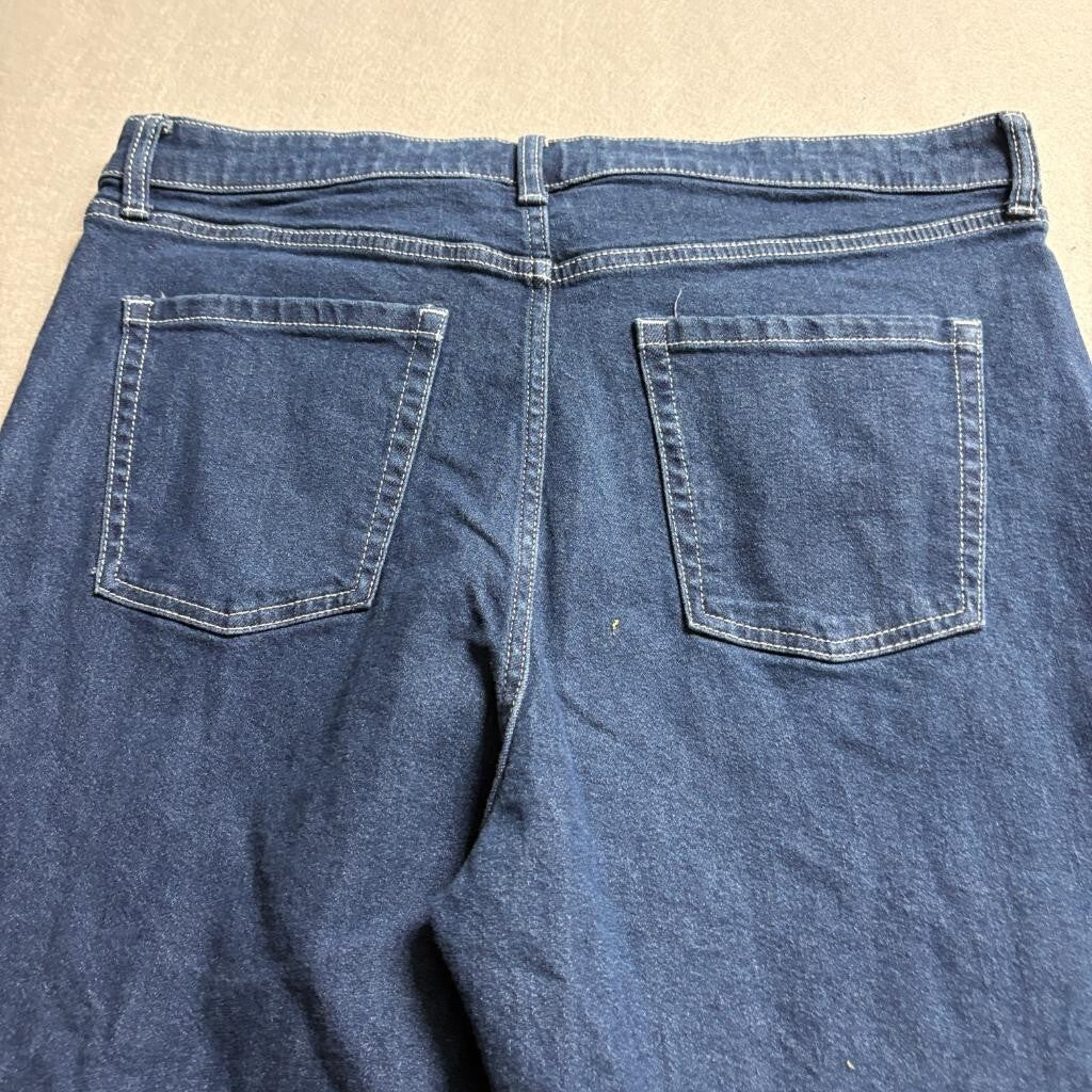 Wild Fable Super High Rise Straight Jeans Womens Size 18 Blue Denim Stretch