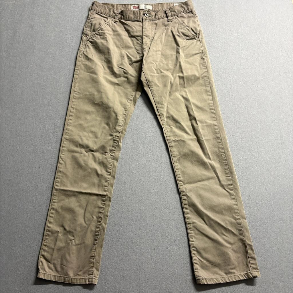 Levi's 511 Slim Fit Chino Pants Boys Size 18 Reg W29 L29 Khaki Beige Stretch