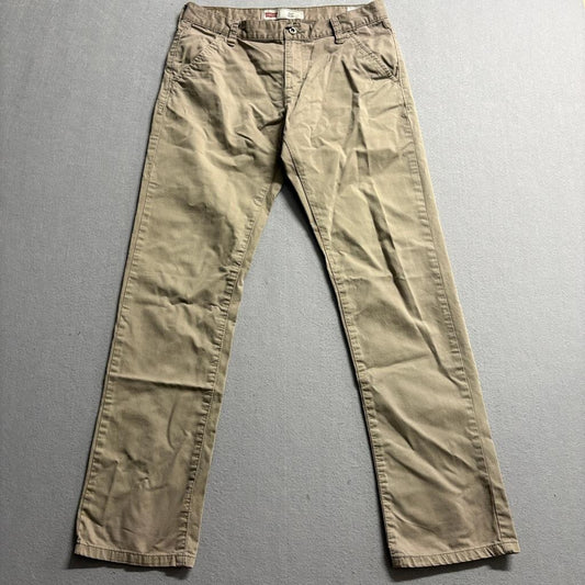 Levi's 511 Slim Fit Chino Pants Boys Size 18 Reg W29 L29 Khaki Beige Stretch