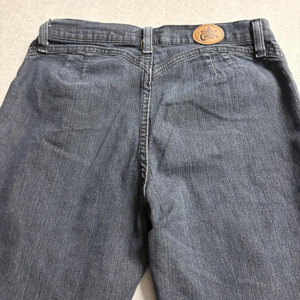 Cimarron Jeans Womens Size 9 Dark Wash Straight Leg Stretch Denim Blue