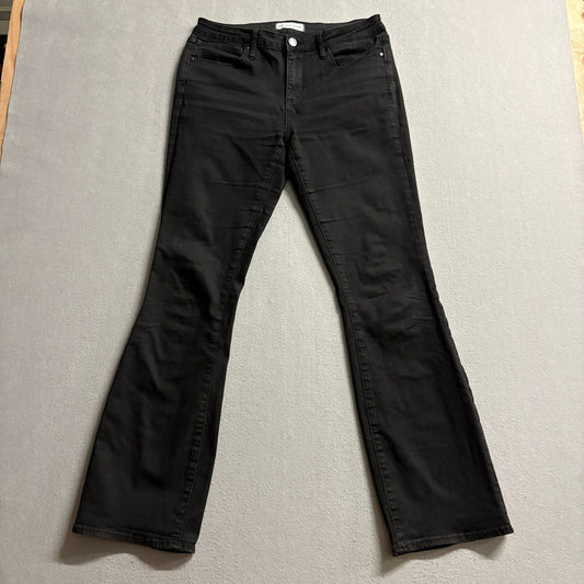 Articles of Society Womens Flare Jeans Size 30 Black Stretch Bootcut Denim Pants