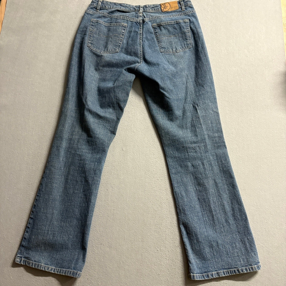 Rafaela RF Jeans Womens Size 10 Medium Wash Stretch Denim Straight Leg Pants