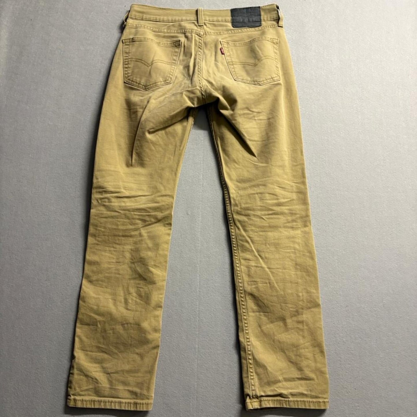 Levis 511 Slim Fit Pants Mens 29x32 Brown Khaki Cotton Blend Stretch Chino