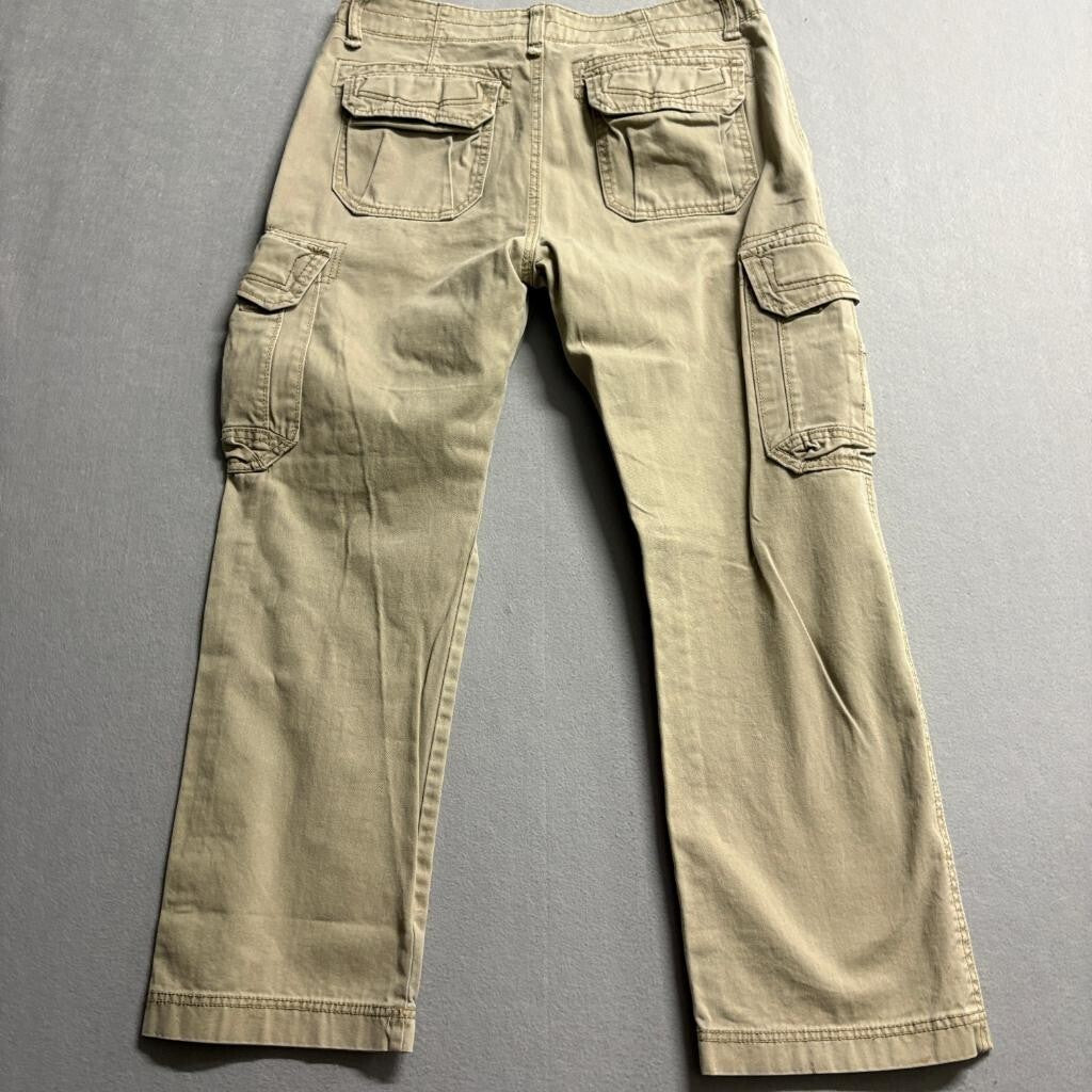 Unionbay Cargo Pants Mens 32x30 Beige Khaki Cotton Utility Multi Pocket