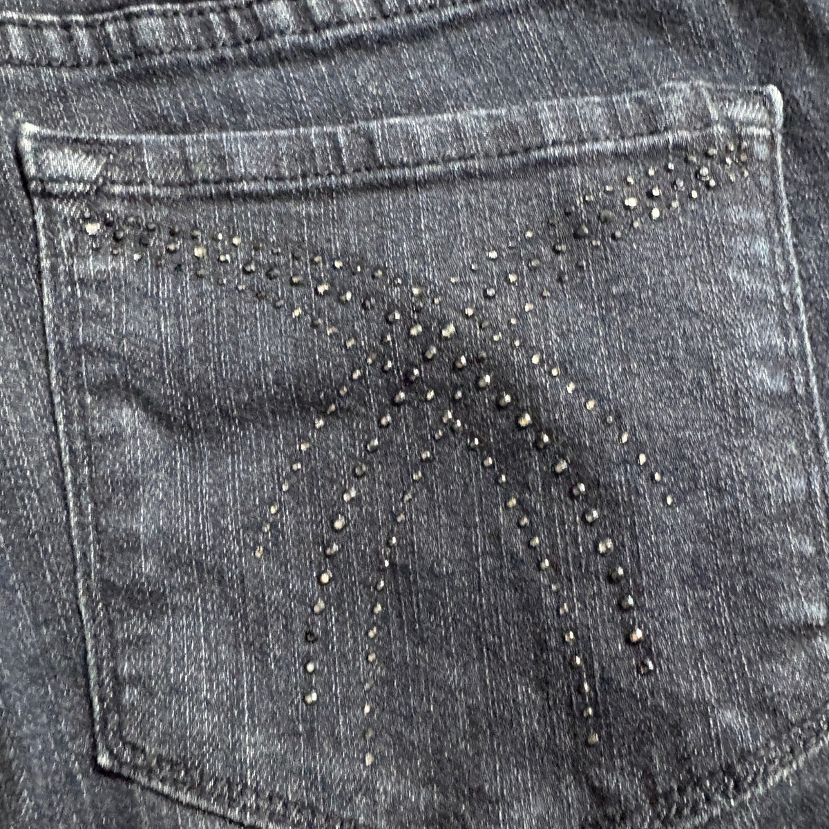 NYDJ Not Your Daughter's Jeans Women 8P Blue Bootcut Stretch Rhinestone Pocket