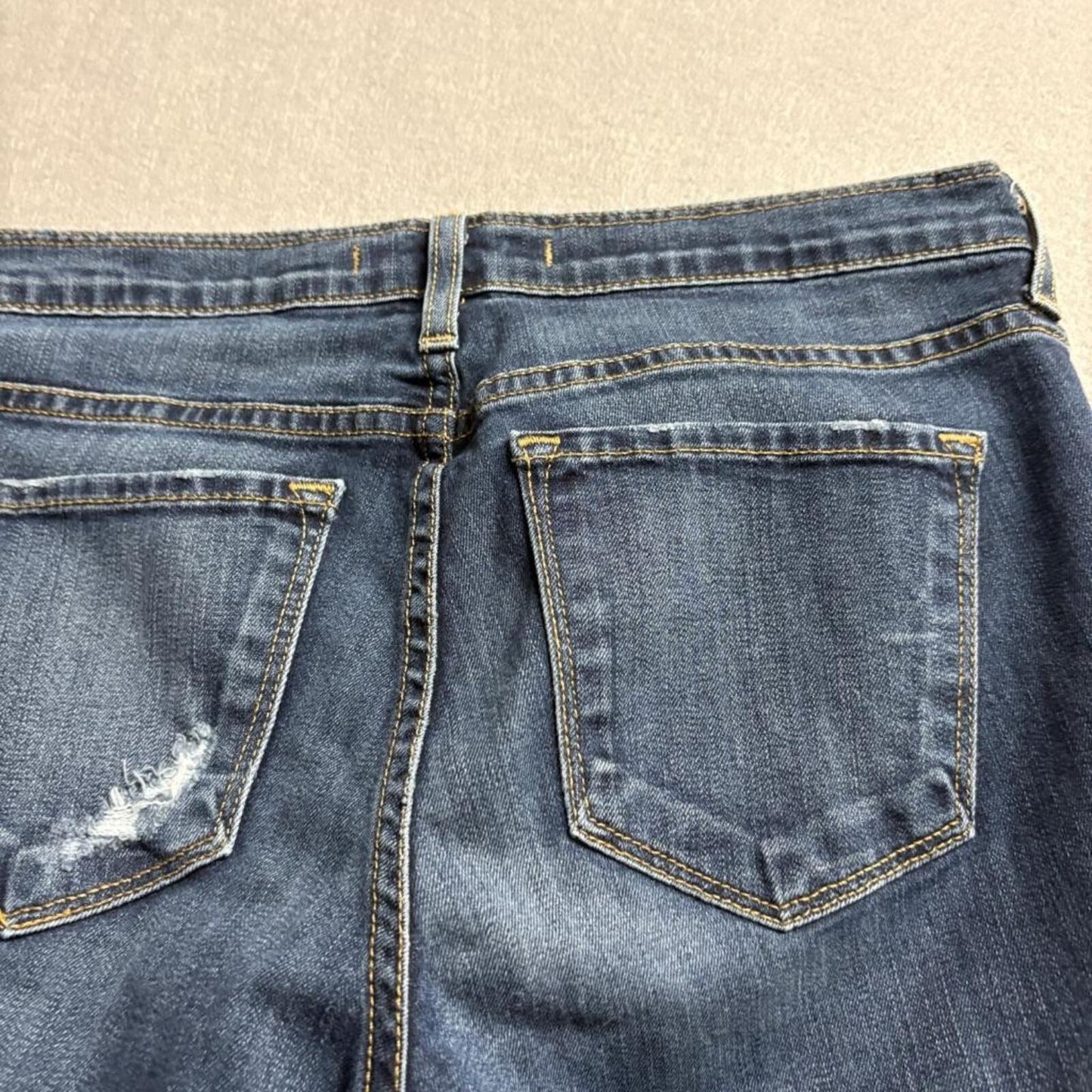 Flying Monkey Platinum Distressed Boyfriend Jeans Womens Size 27 Blue Denim USA