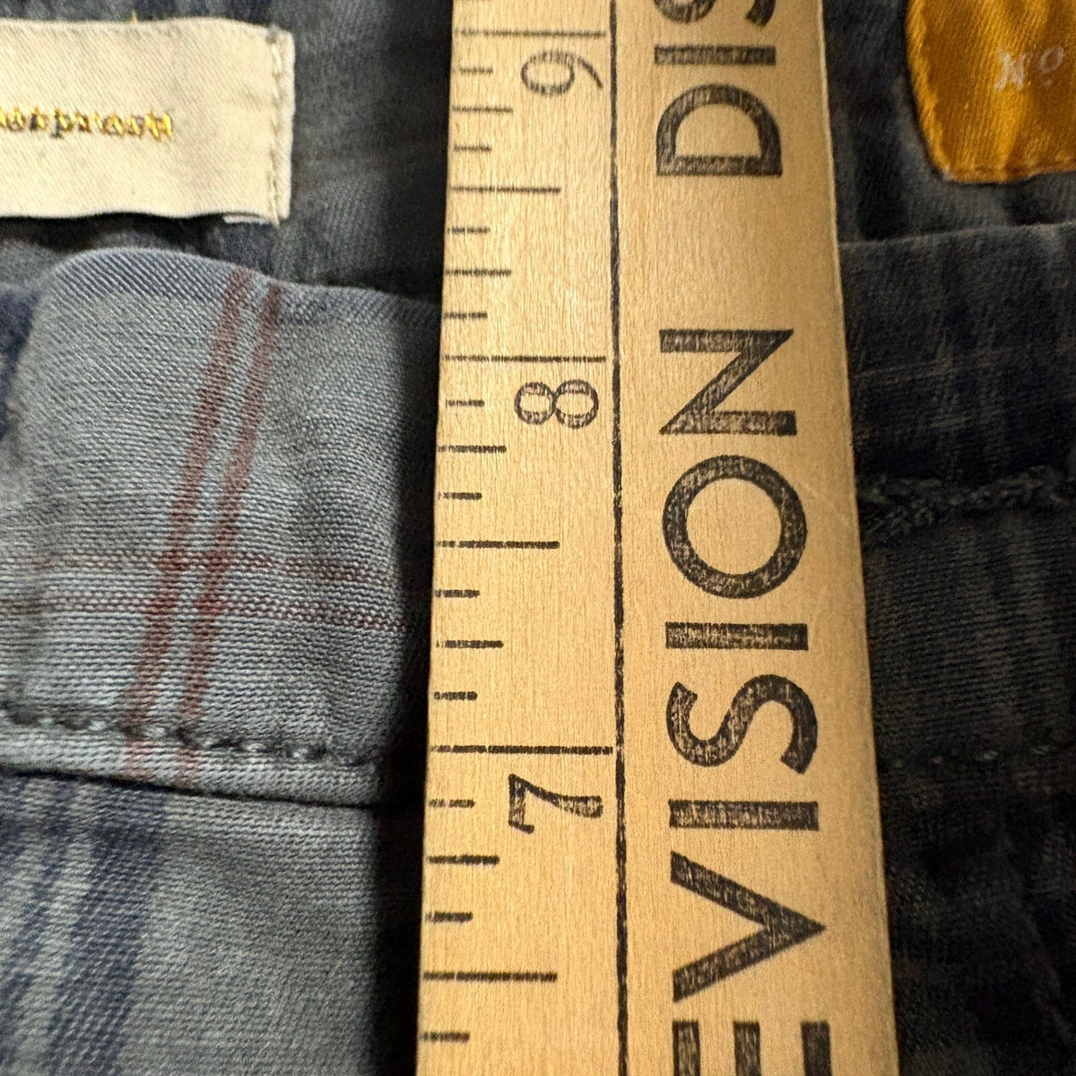 Pilcro and the Letterpress Plaid Pants Size 26 Gray Cotton Stretch Chino Cords