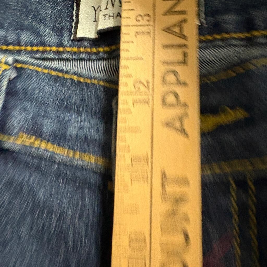 Yam's Jeans Womens Size 30 Blue Denim High Rise Straight Leg Jeans Made Thailand