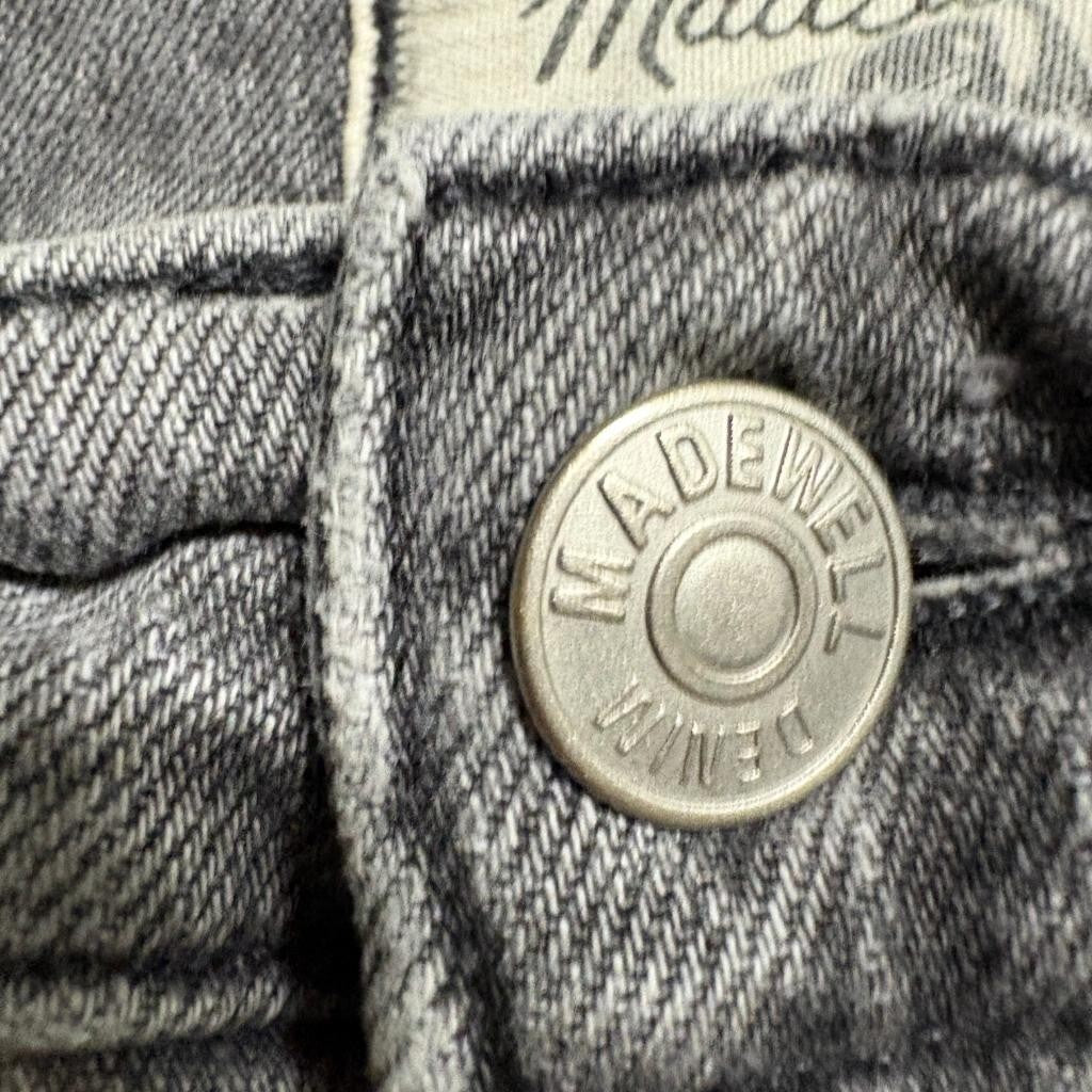 Madewell The Perfect Vintage Straight Jeans Womens 28 Gray Denim High Rise