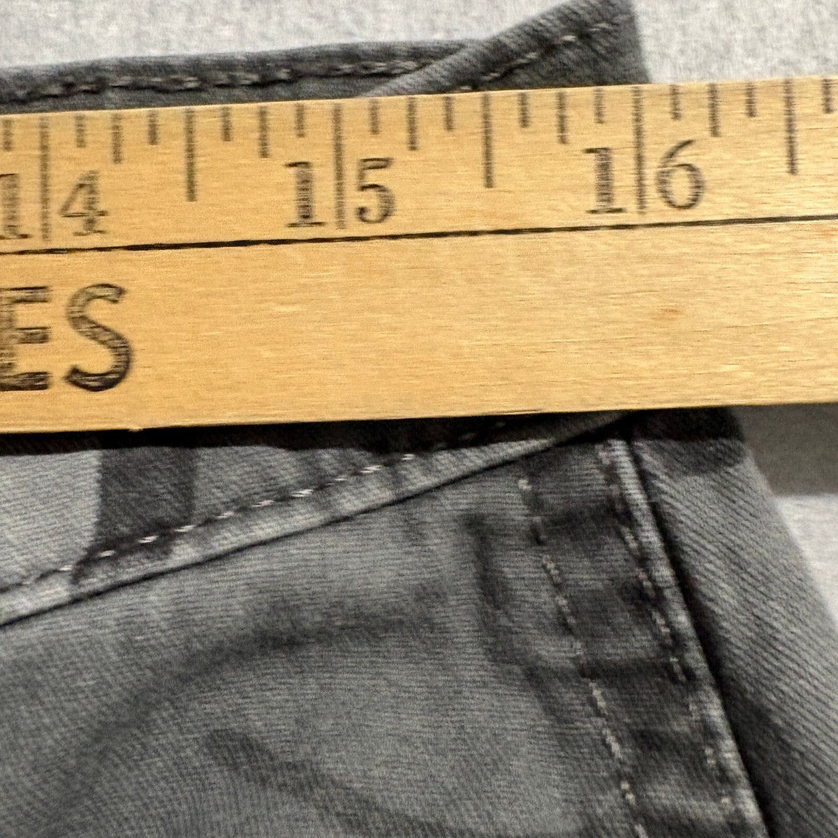 Wrangler Authentics Mens Cargo Pants 32x34 Gray Camo Stretch Twill ZM6SYGL