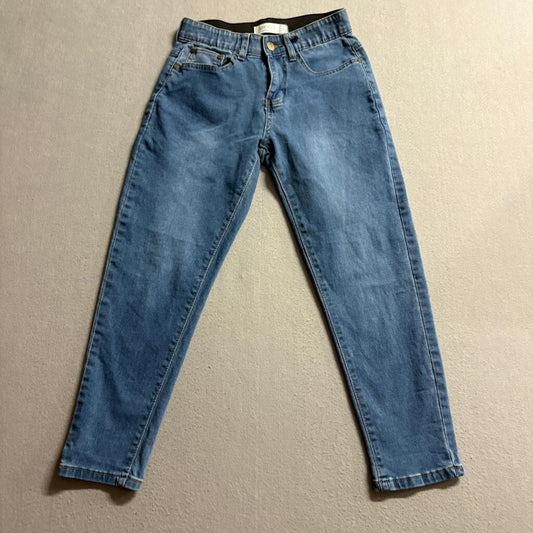 Angels of Difference Jeans Womens 4P Blue Denim Comfort Waist Ankle Crop Stretch
