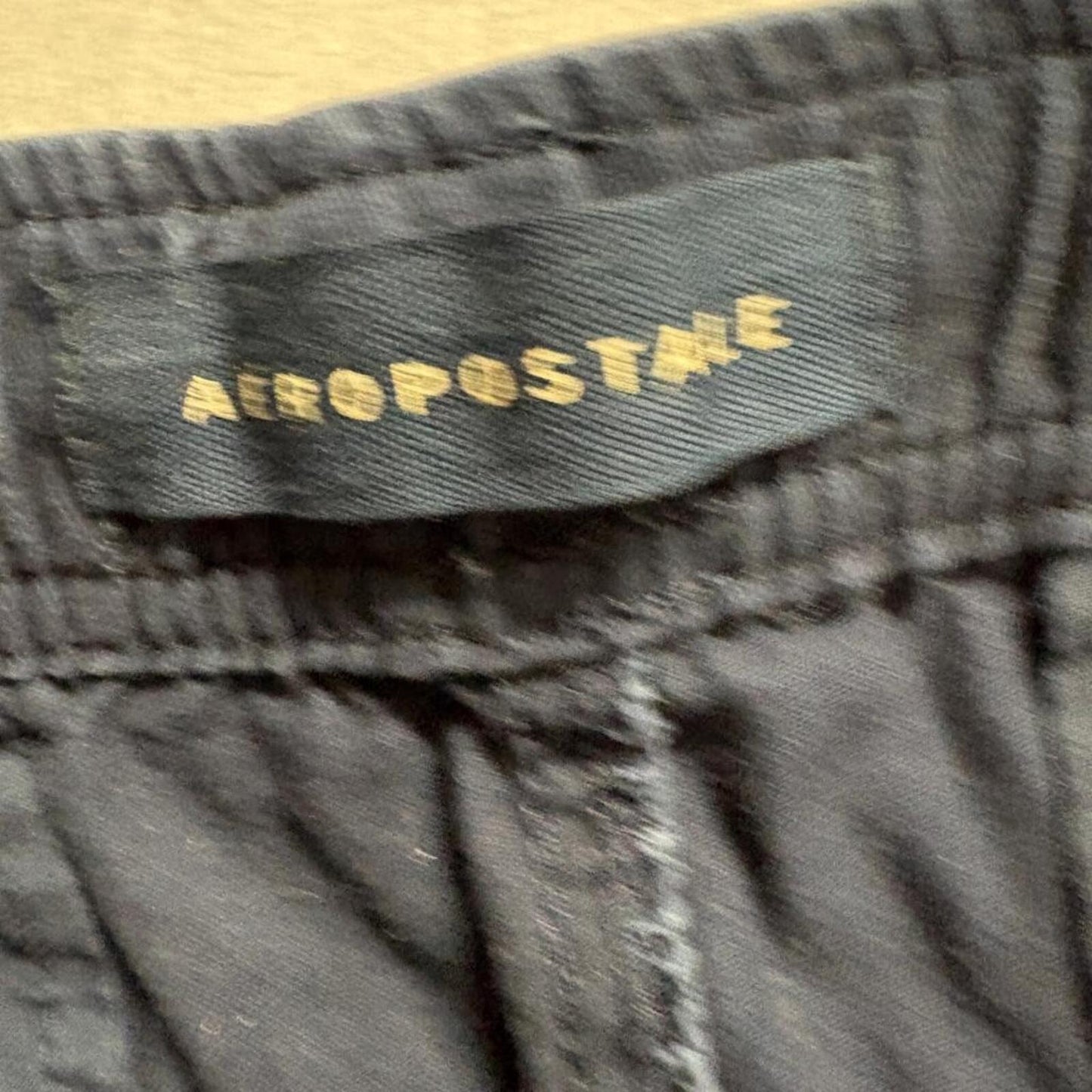 Aeropostale Jogger Pants Mens Small Navy Blue Cotton Elastic Waist Drawstring