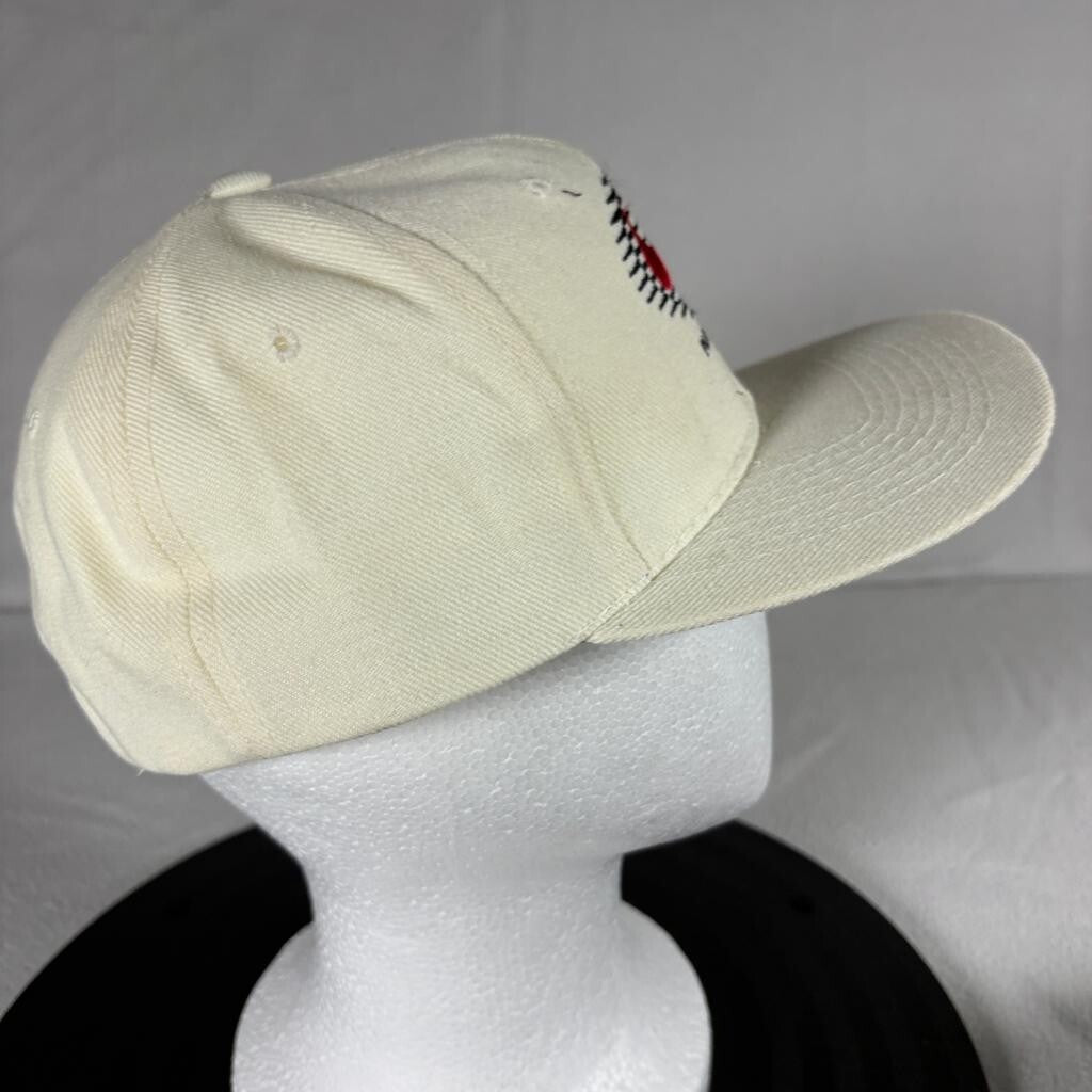 Vintage Planet Nike Snapback Hat Cream Green Under Brim Wool Blend Cap Made