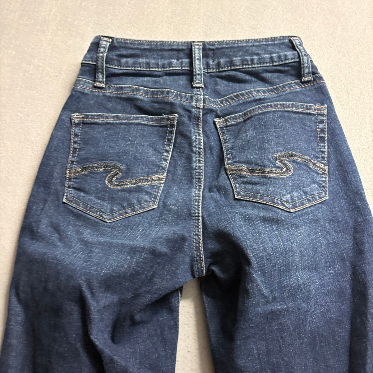 Silver Jeans Co Avery Slim Bootcut Jeans Womens Size 24 Dark Wash Denim L33