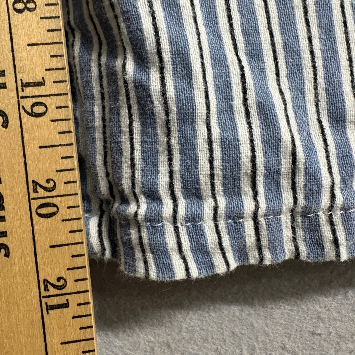 Hollister Ultra High Rise Pants Womens Small Blue White Striped Wide Leg Crop