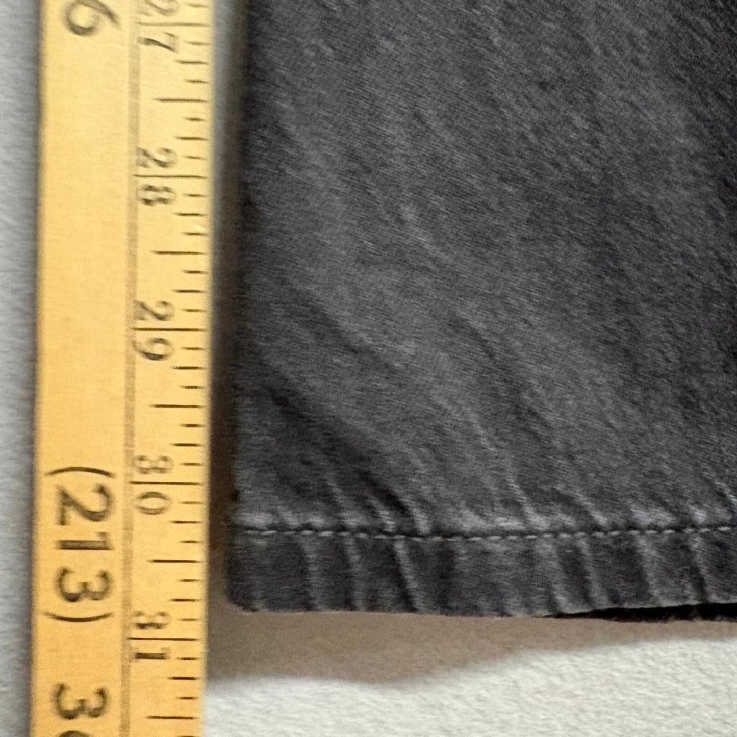 American Eagle Low Rise Baggy Flare Jeans Womens 10 Long Black Distressed