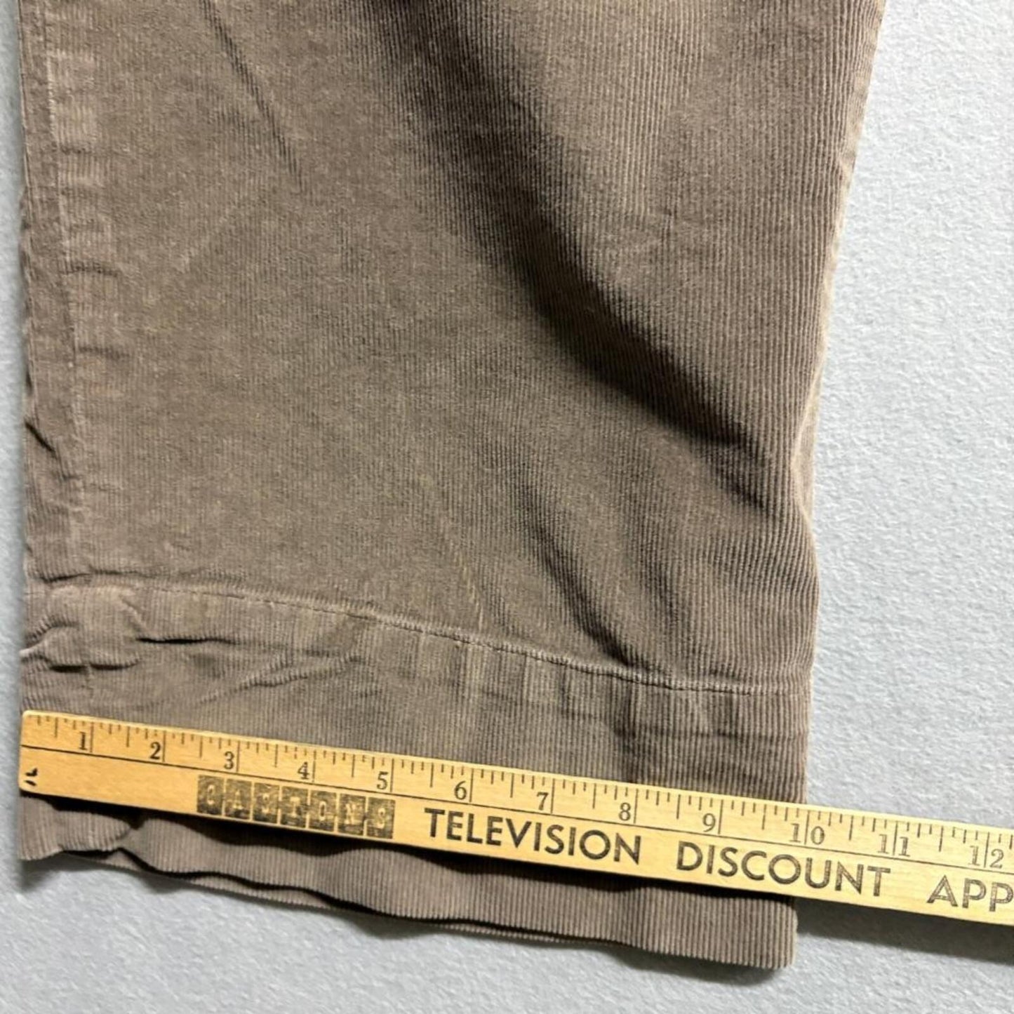 Everlane Corduroy Pants Womens 16 Brown Crop Wide Leg Elastic Waist Pull On