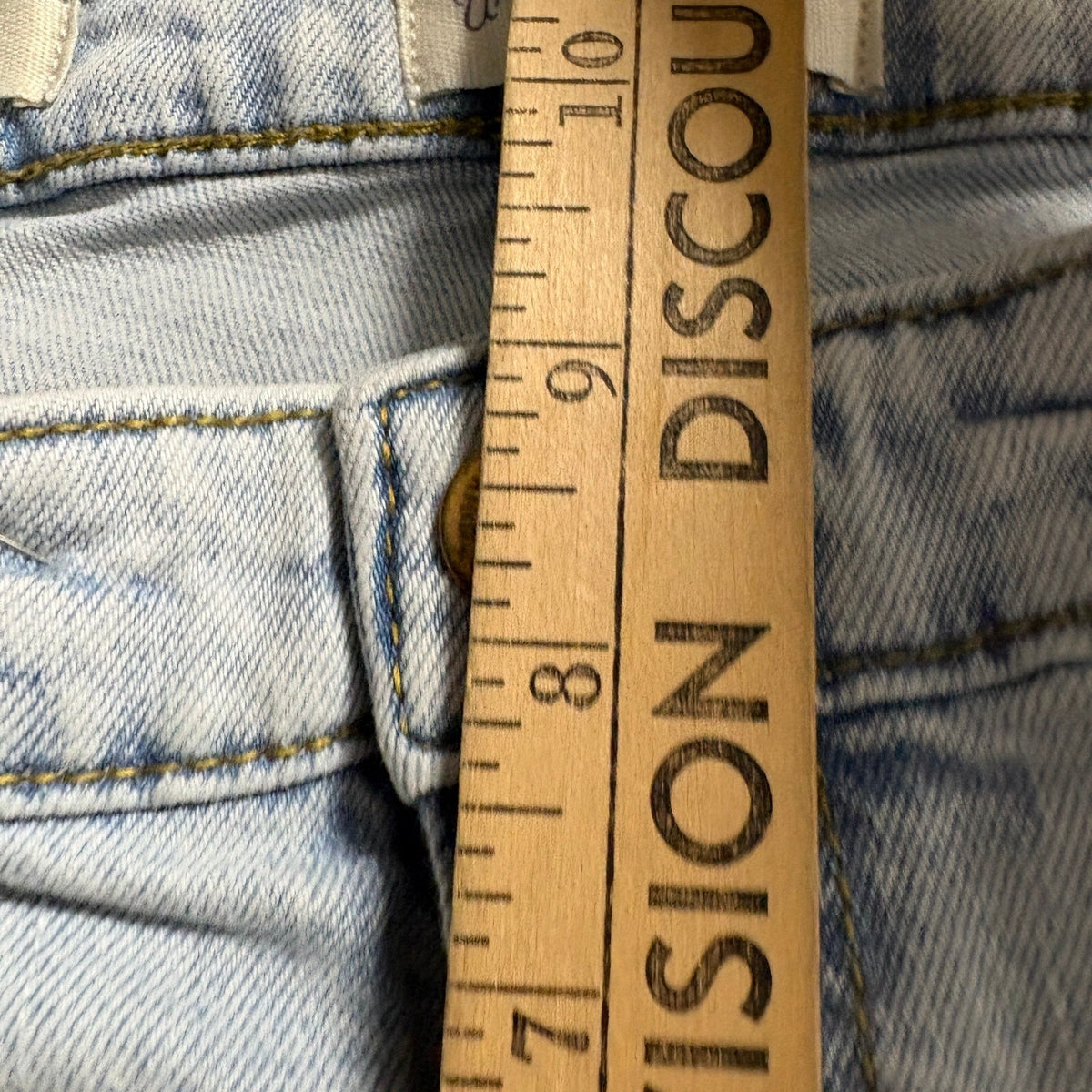 Universal Thread High Rise Slim Straight Jeans Womens 4/27R Light Wash Utility
