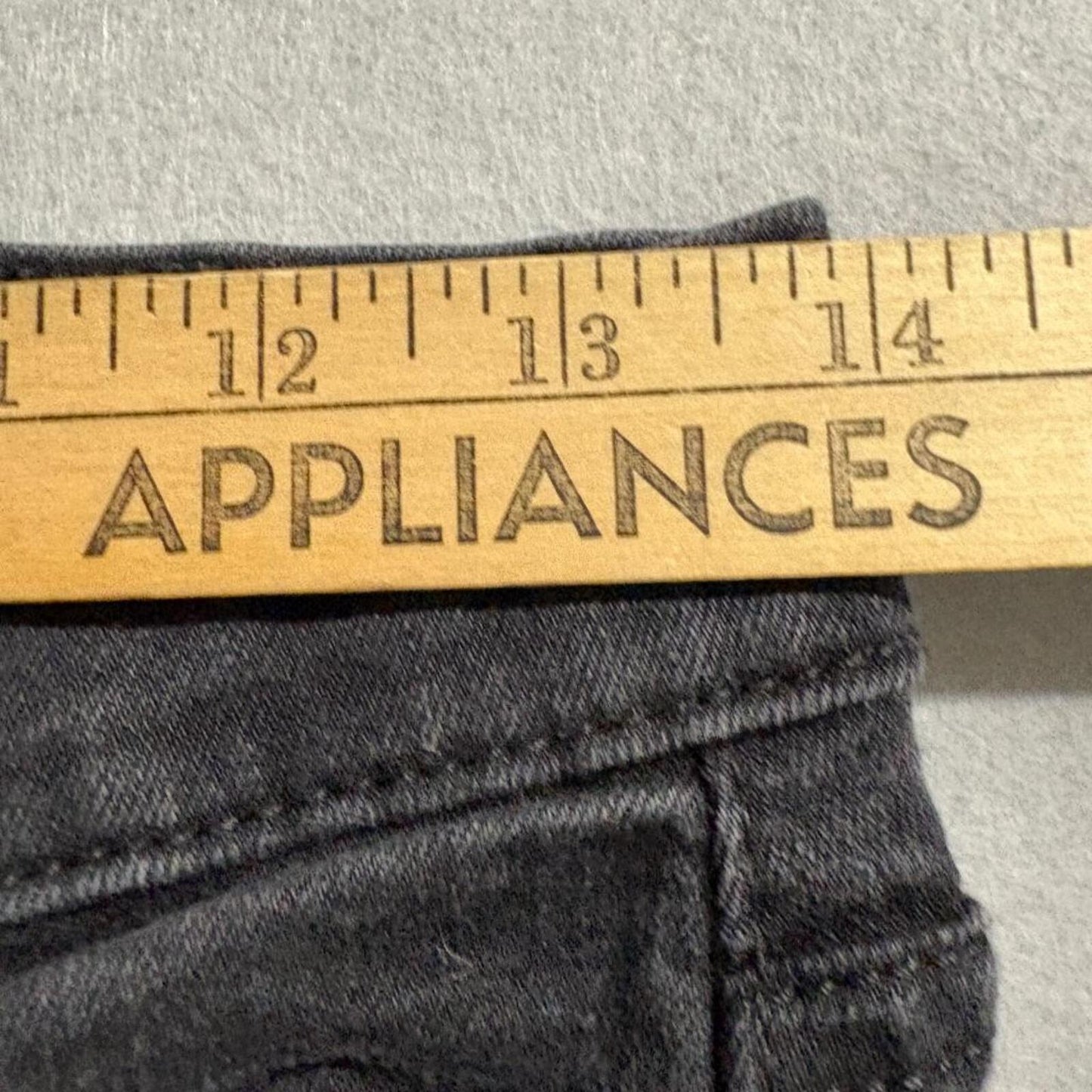 Levis 510 Skinny Fit Jeans Mens 29x30 Black Distressed Ripped Knee Denim