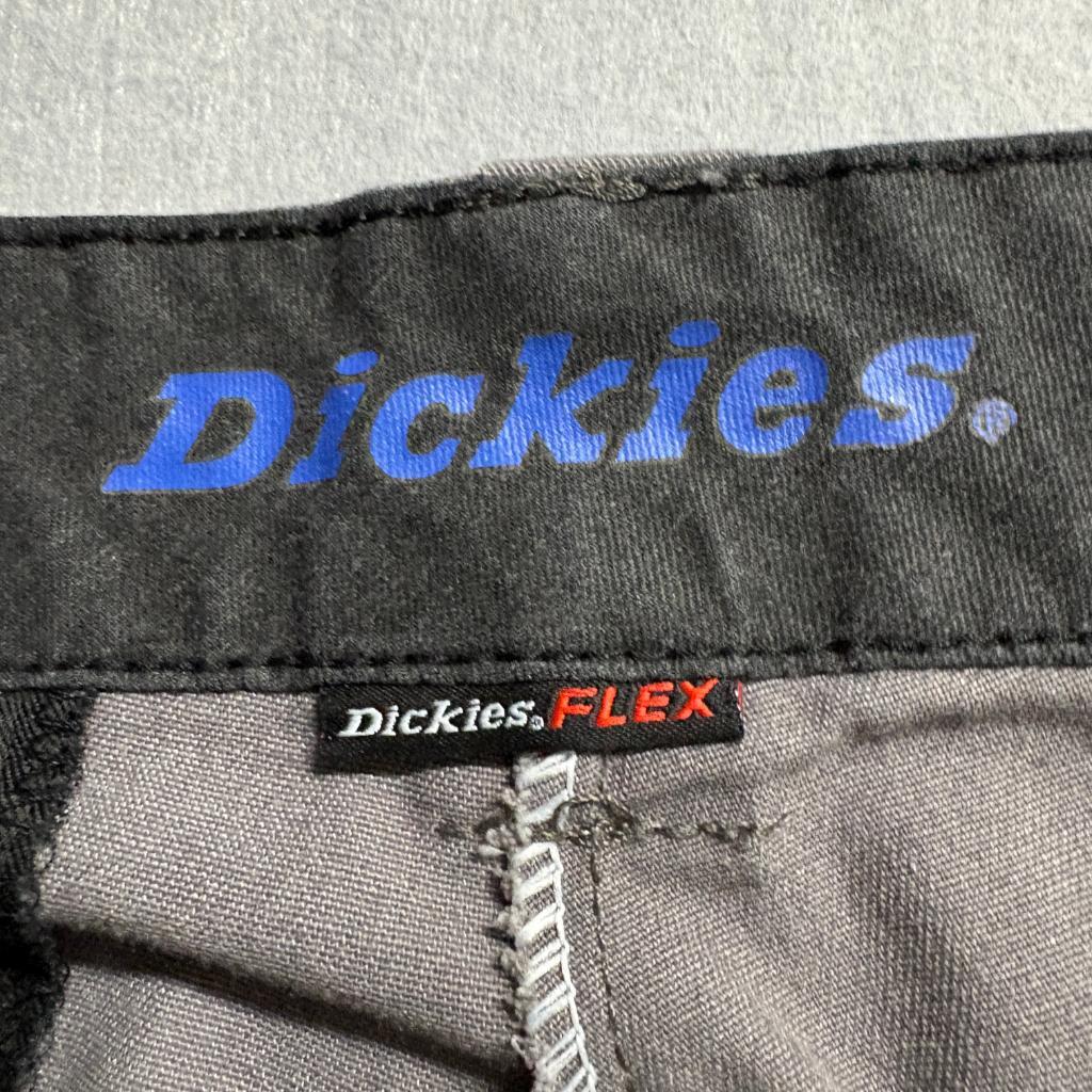 Dickies Flex Mens 34x32 Gray Chino Pants Straight Leg Flat Front Workwear