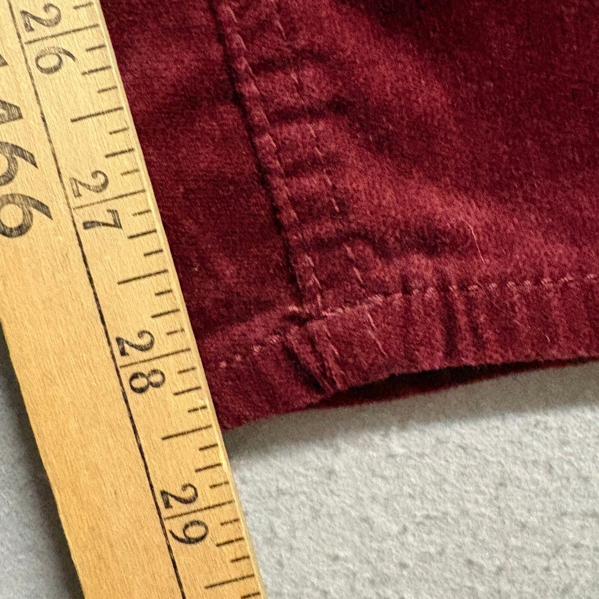 EV1 Ellen DeGeneres Preston High Rise Skinny Corduroy Pants Womens Size 14 Red