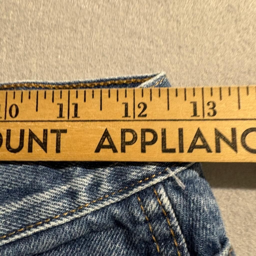 BDG Urban Outfitters Carpenter Jeans Womens 24 Blue Denim High Rise Raw Hem