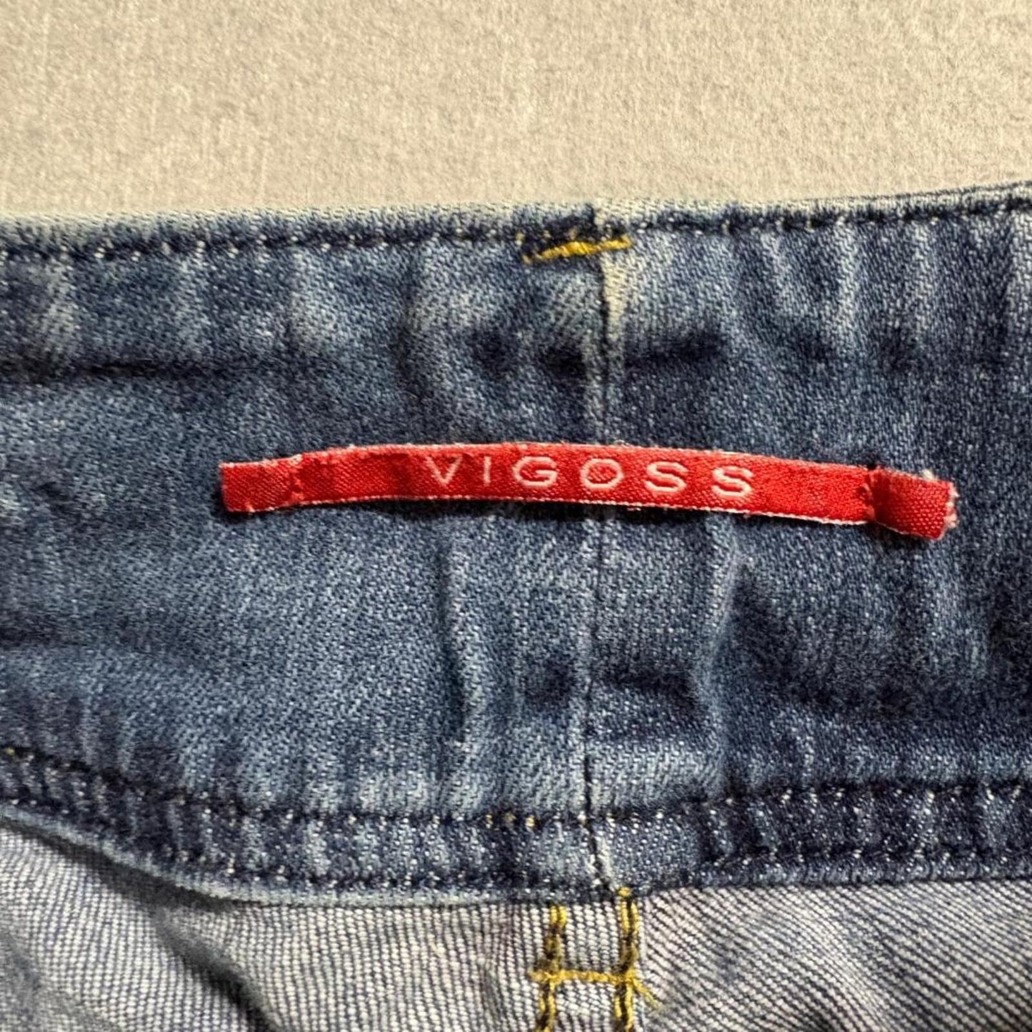 Vigoss Florence Bootcut Jeans Womens Size 0 Blue Denim Low Rise Stretch P1373J