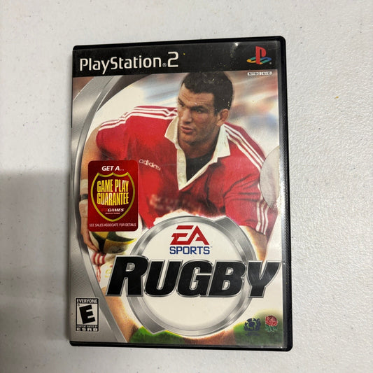 Rugby Sony PlayStation 2 PS2 Complete Black Label CIB EA Sports Blue CD Disc