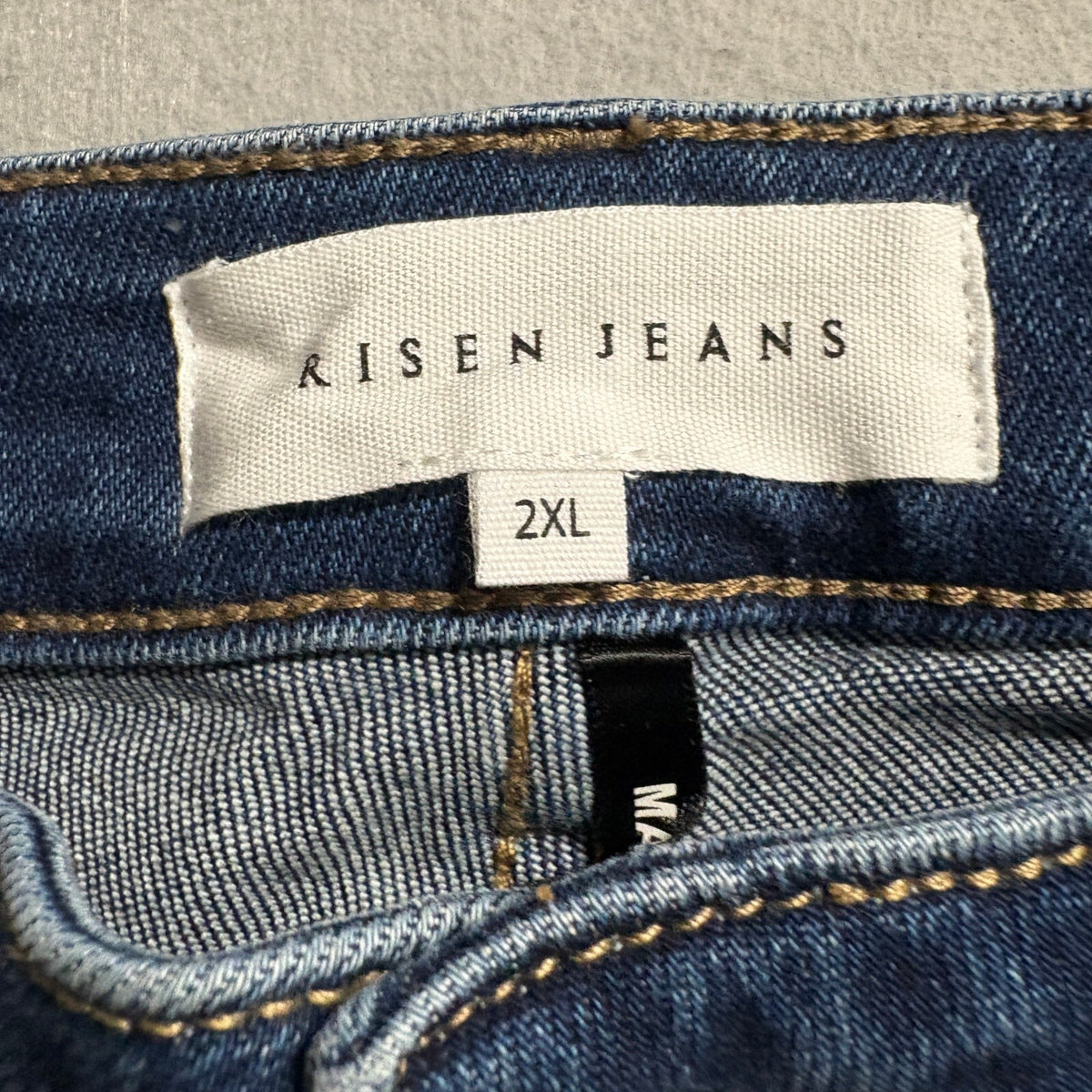 Risen Jeans Womens 2XL Dark Wash High Rise Stretch Denim Skinny Jeans NWT