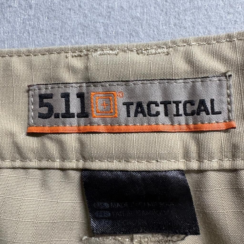 5.11 Tactical Cargo Shorts Mens 32 Tan Beige Ripstop Cotton Utility Hiking