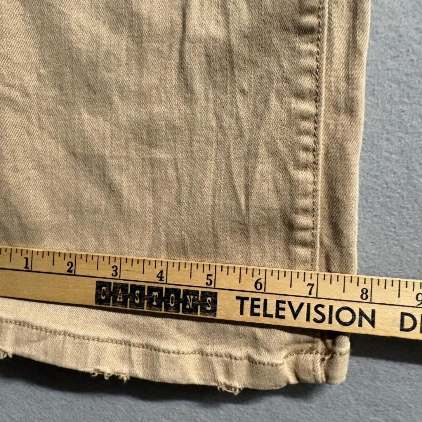 Democracy Ab Technology Bootcut Jeans Womens Size 2 Khaki Tan Stretch Denim