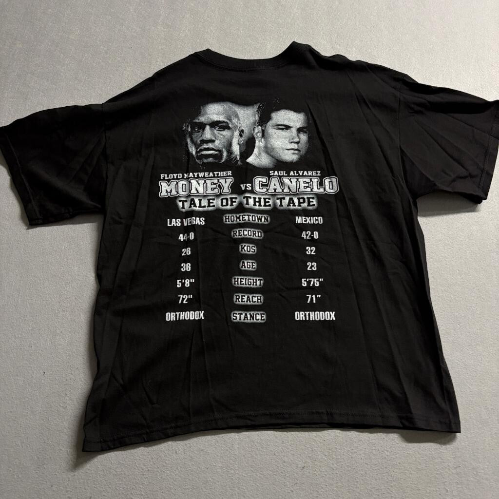 Mayweather vs Canelo The One Boxing Promo T-Shirt Mens XL Black Alstyle 2013