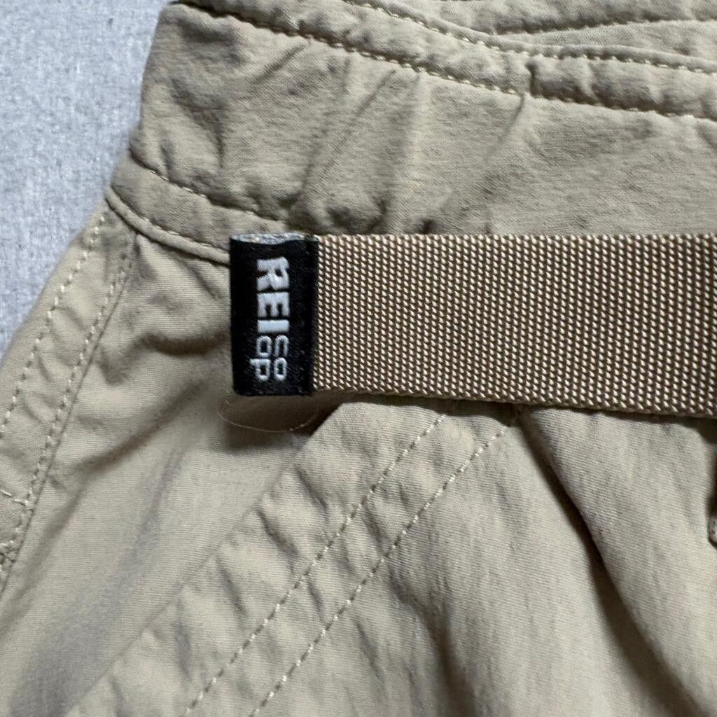 REI Co-op Sahara Convertible Pants Womens 4 Petite Beige Nylon Stretch Hiking